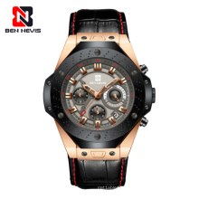 Ben Nevis  BN6023G Top Brand Luxury Quartz Leather Watch Men Military Sports Date Analog Watch For Men Relogio Masculino